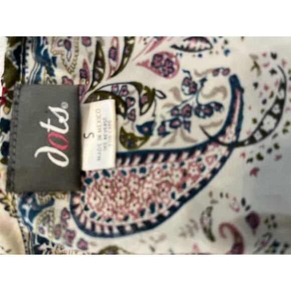 Women's Dots Floral Sleeveless Peplum Weekend Chic Top - Sz S - Picture 5 of 5